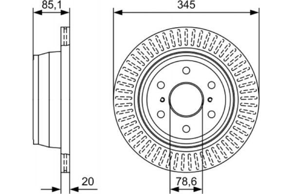 Bosch Δισκόπλακα - 0 986 479 W32