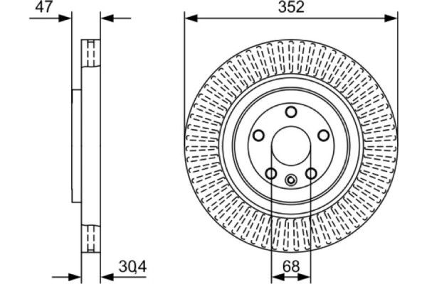 Bosch Δισκόπλακα - 0 986 479 W53