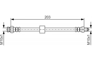 Bosch Ελαστικός Σωλήνας Φρένων - 1 987 476 035