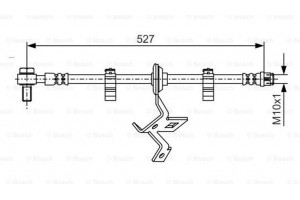 Bosch Ελαστικός Σωλήνας Φρένων - 1 987 476 041