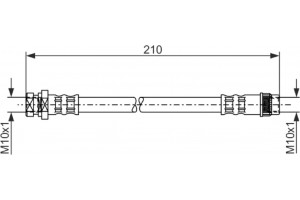 Bosch Ελαστικός Σωλήνας Φρένων - 1 987 476 044