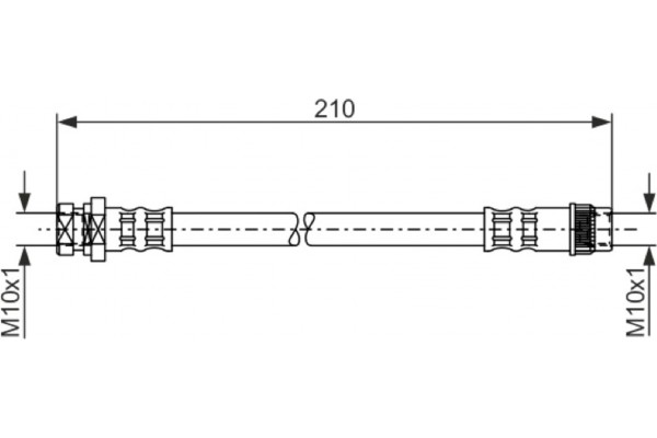 Bosch Ελαστικός Σωλήνας Φρένων - 1 987 476 044