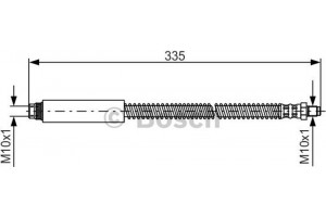 Bosch Ελαστικός Σωλήνας Φρένων - 1 987 476 078