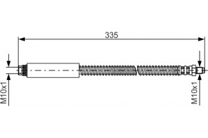 Bosch Ελαστικός Σωλήνας Φρένων - 1 987 476 078