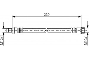 Bosch Ελαστικός Σωλήνας Φρένων - 1 987 476 083