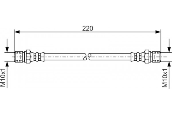 Bosch Ελαστικός Σωλήνας Φρένων - 1 987 476 090