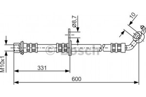 Bosch Ελαστικός Σωλήνας Φρένων - 1 987 476 106