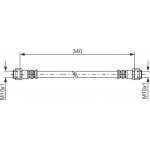 Bosch Ελαστικός Σωλήνας Φρένων - 1 987 476 118