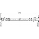 Bosch Ελαστικός Σωλήνας Φρένων - 1 987 476 121