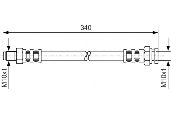 Bosch Ελαστικός Σωλήνας Φρένων - 1 987 476 121