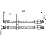 Bosch Ελαστικός Σωλήνας Φρένων - 1 987 476 125