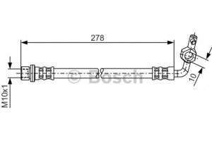 Bosch Ελαστικός Σωλήνας Φρένων - 1 987 476 127