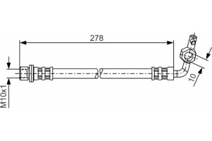 Bosch Ελαστικός Σωλήνας Φρένων - 1 987 476 127