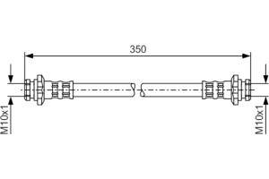 Bosch Ελαστικός Σωλήνας Φρένων - 1 987 476 134