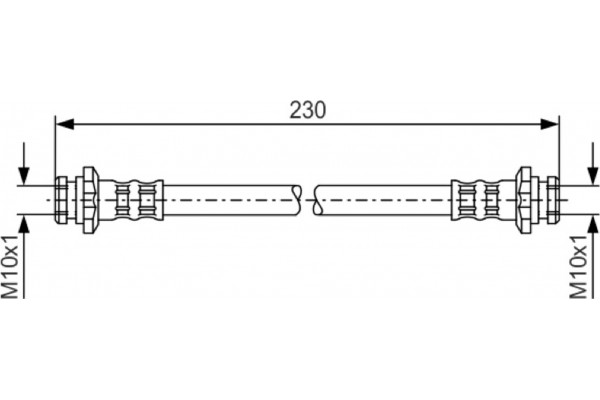 Bosch Ελαστικός Σωλήνας Φρένων - 1 987 476 137