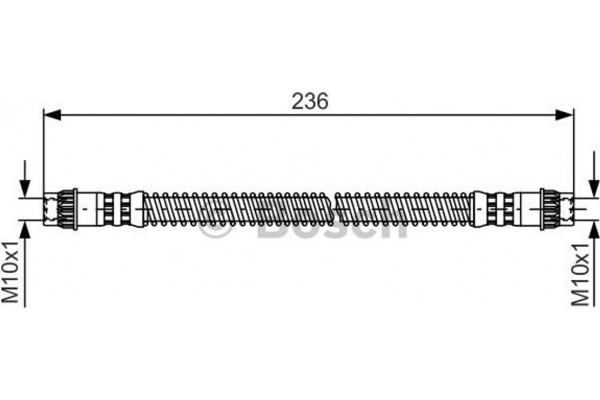 Bosch Ελαστικός Σωλήνας Φρένων - 1 987 476 148