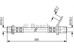 Bosch Ελαστικός Σωλήνας Φρένων - 1 987 476 163