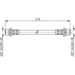 Bosch Ελαστικός Σωλήνας Φρένων - 1 987 476 165