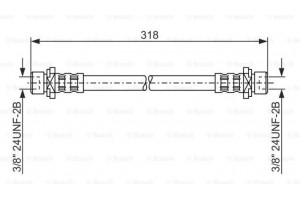 Bosch Ελαστικός Σωλήνας Φρένων - 1 987 476 165