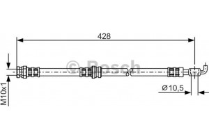 Bosch Ελαστικός Σωλήνας Φρένων - 1 987 476 166