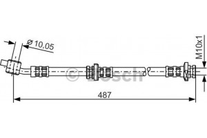 Bosch Ελαστικός Σωλήνας Φρένων - 1 987 476 168