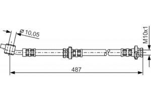 Bosch Ελαστικός Σωλήνας Φρένων - 1 987 476 168