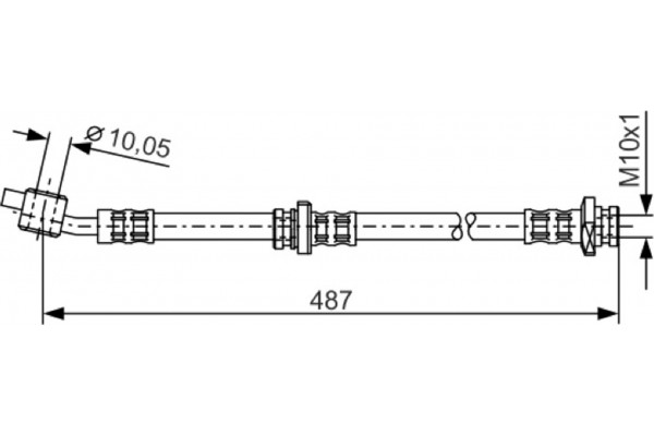 Bosch Ελαστικός Σωλήνας Φρένων - 1 987 476 168