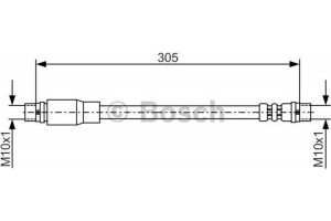 Bosch Ελαστικός Σωλήνας Φρένων - 1 987 476 171