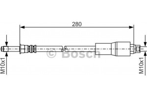 Bosch Ελαστικός Σωλήνας Φρένων - 1 987 476 173