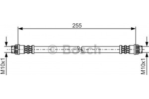 Bosch Ελαστικός Σωλήνας Φρένων - 1 987 476 178