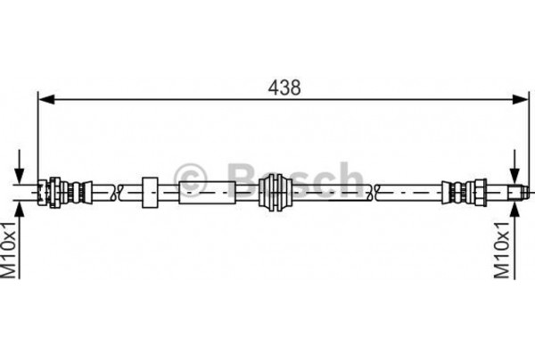 Bosch Ελαστικός Σωλήνας Φρένων - 1 987 476 181