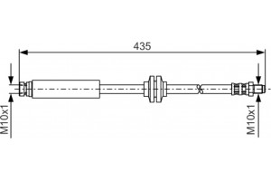 Bosch Ελαστικός Σωλήνας Φρένων - 1 987 476 182