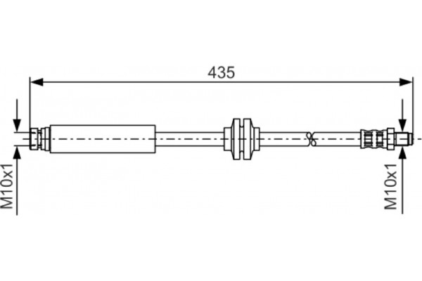 Bosch Ελαστικός Σωλήνας Φρένων - 1 987 476 182 Bosch Ελαστικός Σωλήνας Φρένων - 1 987 476 182