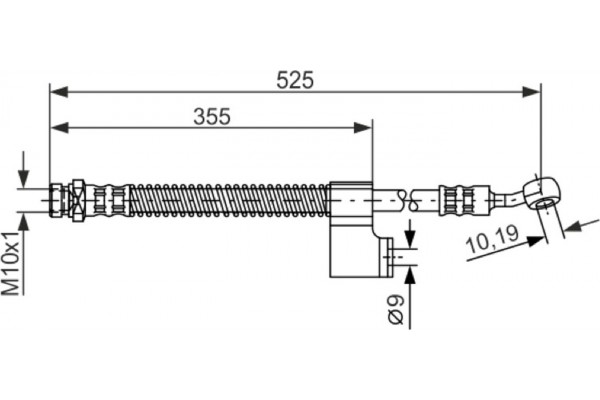 Bosch Ελαστικός Σωλήνας Φρένων - 1 987 476 188