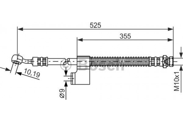 Bosch Ελαστικός Σωλήνας Φρένων - 1 987 476 189