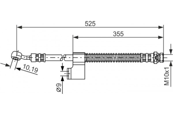 Bosch Ελαστικός Σωλήνας Φρένων - 1 987 476 189