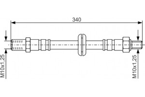 Bosch Ελαστικός Σωλήνας Φρένων - 1 987 476 191