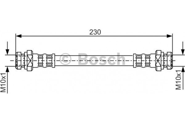Bosch Ελαστικός Σωλήνας Φρένων - 1 987 476 195