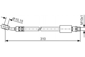 Bosch Ελαστικός Σωλήνας Φρένων - 1 987 476 202