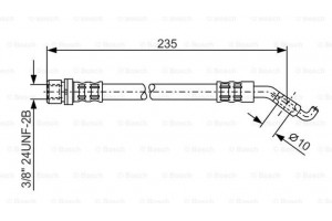 Bosch Ελαστικός Σωλήνας Φρένων - 1 987 476 207