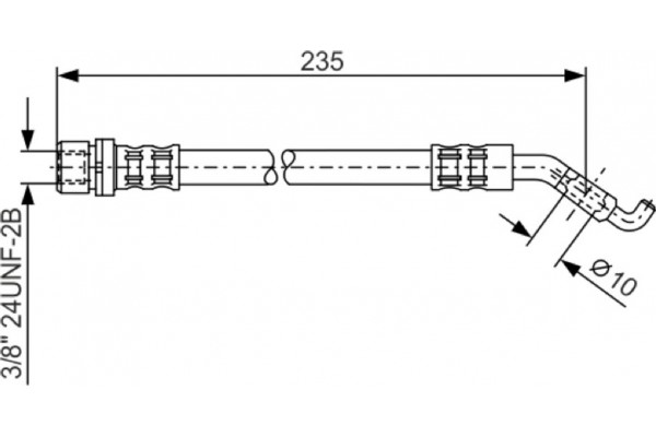Bosch Ελαστικός Σωλήνας Φρένων - 1 987 476 207