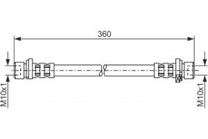 Bosch Ελαστικός Σωλήνας Φρένων - 1 987 476 210