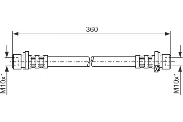Bosch Ελαστικός Σωλήνας Φρένων - 1 987 476 210 Bosch Ελαστικός Σωλήνας Φρένων - 1 987 476 210