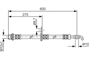 Bosch Ελαστικός Σωλήνας Φρένων - 1 987 476 229