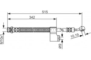 Bosch Ελαστικός Σωλήνας Φρένων - 1 987 476 236