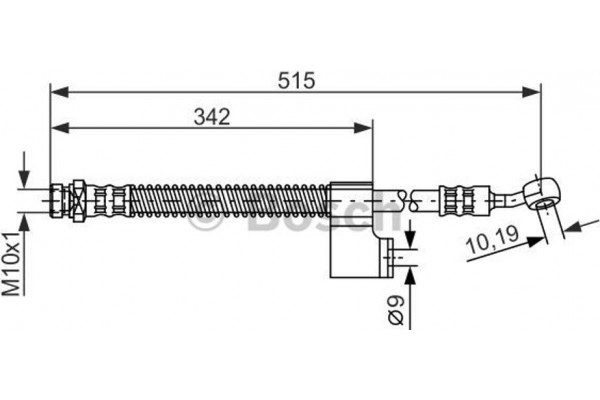 Bosch Ελαστικός Σωλήνας Φρένων - 1 987 476 236