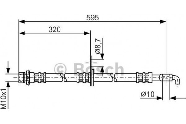 Bosch Ελαστικός Σωλήνας Φρένων - 1 987 476 250