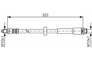 Bosch Ελαστικός Σωλήνας Φρένων - 1 987 476 293