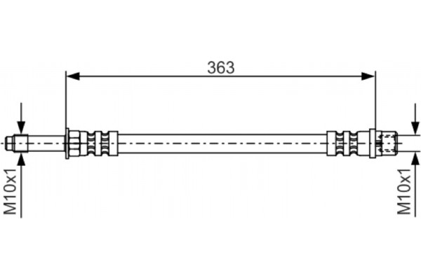 Bosch Ελαστικός Σωλήνας Φρένων - 1 987 476 295