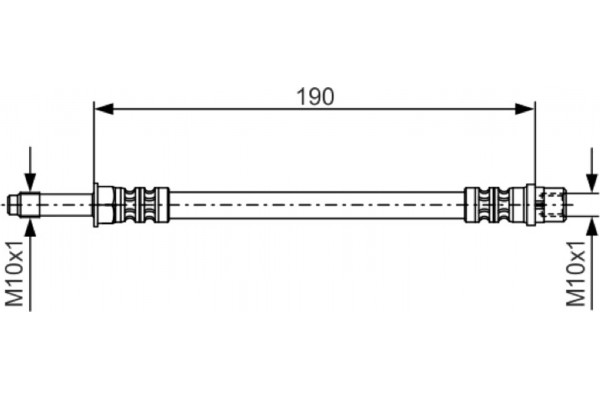 Bosch Ελαστικός Σωλήνας Φρένων - 1 987 476 310